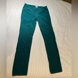 Lands' End Canvas Teal Corduroy Pants
